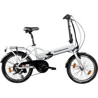 Zündapp E-Bike Klapprad Z101, 6 Gang Shimano Tourney Schaltwerk, Kettenschaltung, Heckmotor, 270 Wh, Pedelec, Elektrofahrrad für Damen u. Herren