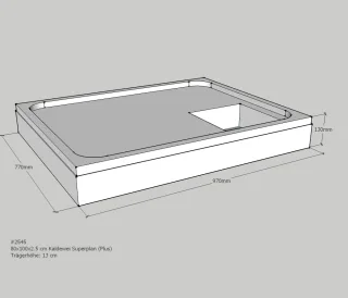 Neuesbad Wannenträger für Kaldewei Superplan 100x80x2,5 SD21863