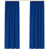Bestlivings Vorhang "Ellen" mit Kräuselband inkl. Raffhalter (2 St), Kräuselband, blickdicht, Polyester, matter Stoff, einfarbig, waschbar bei 30°C, bügelleicht, formstabil