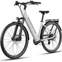 DERUIZ E-Bike Cityrad 28 Zoll für Damen und Herren, Bluetooth+App, Elektrofahrrad 161km, 8 Gang Shimano Altus RD-M310 Schaltwerk, Kettenschaltung, Heckmotor, 644 Wh, (Federgabel mit Lockout, Farb-LCD-Display, Drehmomentsensor), Quartz 2026, nur ca. 2