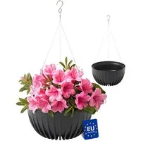 KONZEPT Blumenampel hängend Blumentopf 30cm Durchmesser, Hängetopf für Pflanzen, aus Kunststoff