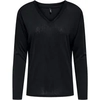 ONLY Langarmshirt ONLHENRIETTA L/S V-NECK SHINE TOP JRS