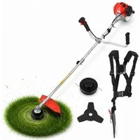 Hecht Benzin-Freischneider Motorsense 142 BTS inklusive Tragegurt, 25,4 cm Arbeitsbreite Messer, 40 cm Arbeitsbreite Faden, 2 PS