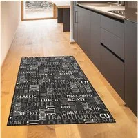 TeppichHome24 Teppich Kuechenteppich Modern, Höhe: 5 mm, pflegeleicht, robust, für Fussbodenheizung geeignet