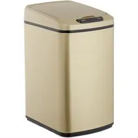 relaxdays Mülleimer Sensor Mülleimer 12 l, Rosegold