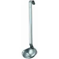 RÖSLE Soßenlöffel, Saucenkelle mit Hakengriff, Edelstahl 18/10, spülmaschinengeeignet