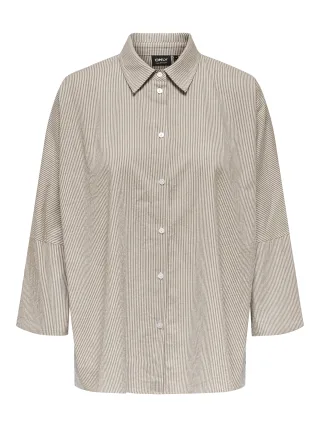 ONLY - ONLAUGUSTA SHIRT WVN NOOS Feather Gray - Gr. - XL