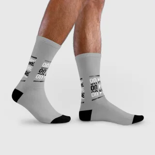 COVRZ Freiwillige Feuerwehr Sublimations-Crewsocken Gelb S