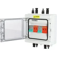 Clanmacy Verteilerbox Solar Anschlusskasten Überspannungsschutz PV DC 2-Strings Photovoltaik