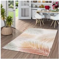 Pergamon Designteppich Designer Teppich Faro Tropical Blätter, Rechteckig, Höhe: 11 mm