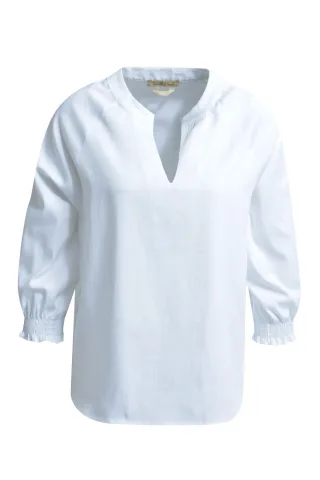 Smith&Soul - Solid V-neck Raglan Blouse white - Gr. - XL