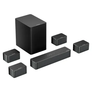 Ultimea Poseidon D70 410W 7.1CH Soundbar Virtual Surround Sound System with Smart APP Control 4 Wired Surround Speakers