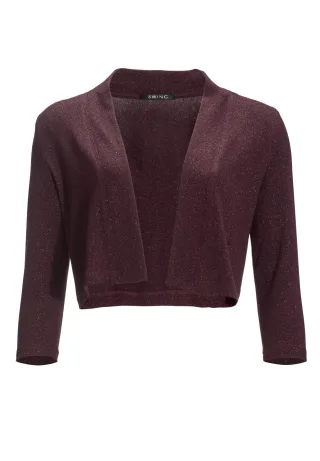 SWING - Weiches Bolero-Jäckchen bordeaux - Gr. - S