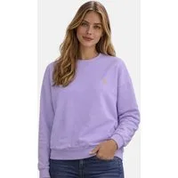 U.S. Polo Assn. Sweatshirt USKalatine Pullover Rundhals – Baumwollmix Sweater Weicher Rundhalspullover mit Stretch und Logo-Stickerei