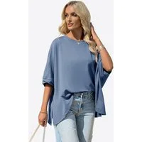 Imily Bela T-Shirt Damen Oversized Top mit Fledermausärmeln (Packung, 1-tlg., 1per-Pack) einfarbig
