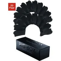 H.I.S Businesssocken Damen und Herren Socken in der Großpackung (Box, 20-Paar, Crew Socken Gr. 35-38 bis 47-50) Anzugsocken in der Big-Box