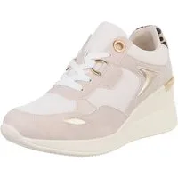 Ital-Design Damen Low-Top Freizeit Sneaker (88577421) Keilabsatz/Wedge Sneakers Low in Beige