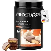 Neosupps Vision Whey Chocolate Peanut Butter 750g, Protein Pulver Pulver, 750 g, Whey Protein für Muskelaufbau mit geprüfter Qualität, Made in Germany