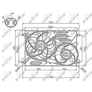NRF K?hlerl?fter Land Rover Freelander 47756