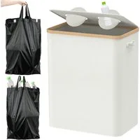 skelo Flaschenkorb Pfandflaschen Sammelbehälter, 160L Fasst 90 Leere Flaschen, 160 l, 160 l, ‎57 x 37 x 75 cm, ‎160 Liter, Baumwolle, Untere Verstärkung