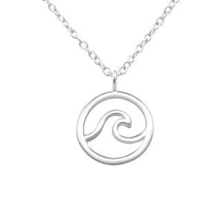 Surfer Halskette aus 925 Silber
