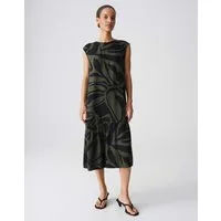 OPUS Midikleid Wicyla lush Das Volantdetail bringt Bewegung in die Silhouette