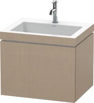 Duravit L-Cube c-bonded Set wandhängend Leinen Hochglanz 600x480x500 mm - LC6916O7575 LC6916O7575