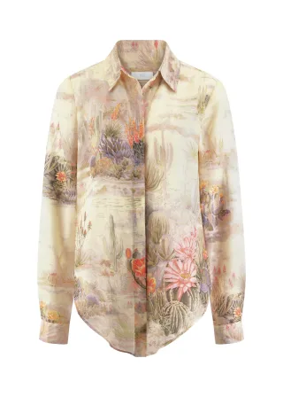 RIANI - Bluse straw patterned - Gr. - 42