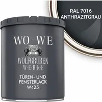 WO-WE Tür- und Fensterlack Türen und Fensterlack 3in1 Türenlack Klarlack Holzfenster Farbe Metall