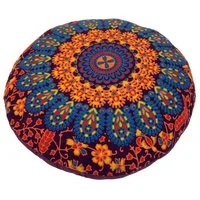 Guru-Shop Meditationskissen Flaches Mandala Meditationskissen, Yoga Kissen,..