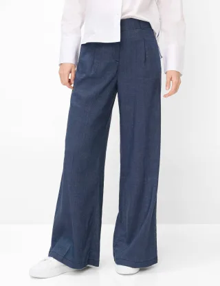 Brax Damen Palazzohose Style MARLENE NAVY, dunkelblau, Gr. 36