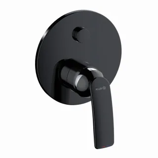 Kludi BALANCE Unterputz-Wannenarmatur Push Set m. Funktionseinheit mattschwarz/chr, 527598775 527598775