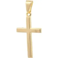HOPLO Kettenanhänger Kettenanhänger Gold Anhänger Kreuz massiv 585 - 14 Karat Gold, Made in Germany