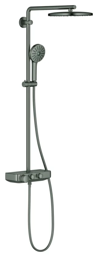 GROHE Thermostat-Duschsystem Euphoria SC 280, 114277 Wandmont. hard graphite gebürstet, 114277AL00 114277AL00