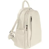 Toscanto Cityrucksack Toscanto Damen Cityrucksack Leder, Damen Cityrucksack Leder, beige ca. 30cm x ca. 32cm