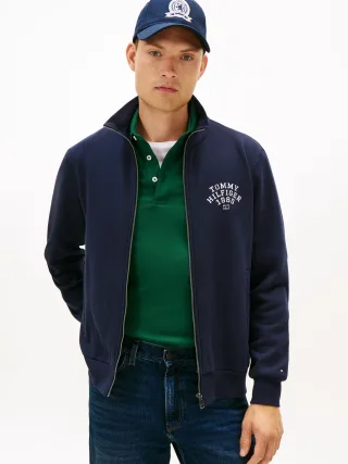 HILFIGER ARCH STAND COLLAR ZIP desert sky - Gr. - M
