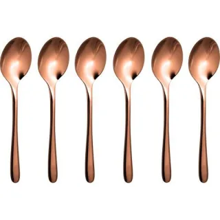 Sambonet Taste PVD 6 Cucchiaini Moka Rame Lucido