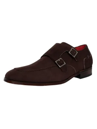 Jeffery West Monk-Schuhe Aus Wildleder, Braun