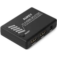 AUKEY HDMI-Splitter HA-H02, HDMI 1 In 4 Out Verteiler Umschalter Adapter 4K 2K 1080P 3D