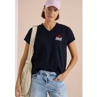 CECIL Sweatshirt Sommer-Sweatshirt mit Backprint