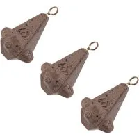 MIKADO Total Fishing Lotblei 3er SET Markerblei 30g 40g 50g - Angeln Ausloten Feeder Angeln, (3-St), Tarnfarbe Braun