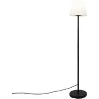 Qazqa Außen-Stehlampe Virginia, ohne Leuchtmittel, Warmweiß, QAZQA Außen Boden­leuchte, e27, Schwarz, Stahl, Design