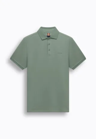 State of Art - Piqué-Poloshirt mit 3D-Gummiprint grün - Gr. - XXL