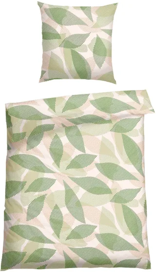 Schiesser Bettwäsche "Lea aus weicher Baumwolle mit einem aufwändigen Grafikdesign" 2 Stk. MADE IN GREEN by OEKO-TEX