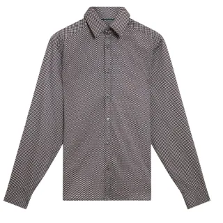 Ted Baker Jozef Mini Geo Print Navy Shirt