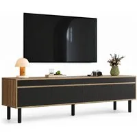 Merax Lowboard (1 St., Push-to-Open), TV-Schrank mit 4 Türen und großem Stauraum, 170x38x47.7cm