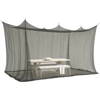 ELEGANCIO Moskitonetz XXL für Innen & Außen weiß 300x300x250cm schwarz