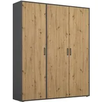 rauch Kleiderschrank VOYAGER Garderobe Wäscheschrank Schlafzimmer (in 3 verschiedenen Ausstattungen BASIC/CLASSIC/PREMIUM) mit 2 modernen Griffvarianten, viel Stauraum MADE IN GERMANY