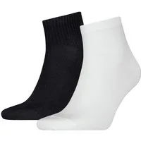 Calvin Klein Jeans Socken CKJ MEN QUARTER 2P SHADOW RIB LOGO (2-Paar) mit elastischem Komfortbund