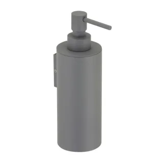 Herzbach Deep Grey Seifenspender 23.811000.1.06 für 200ml, Wandmontage, grau matt